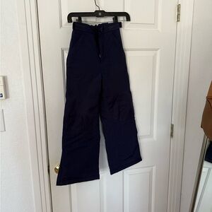 LL Bean navy kids ski Pants